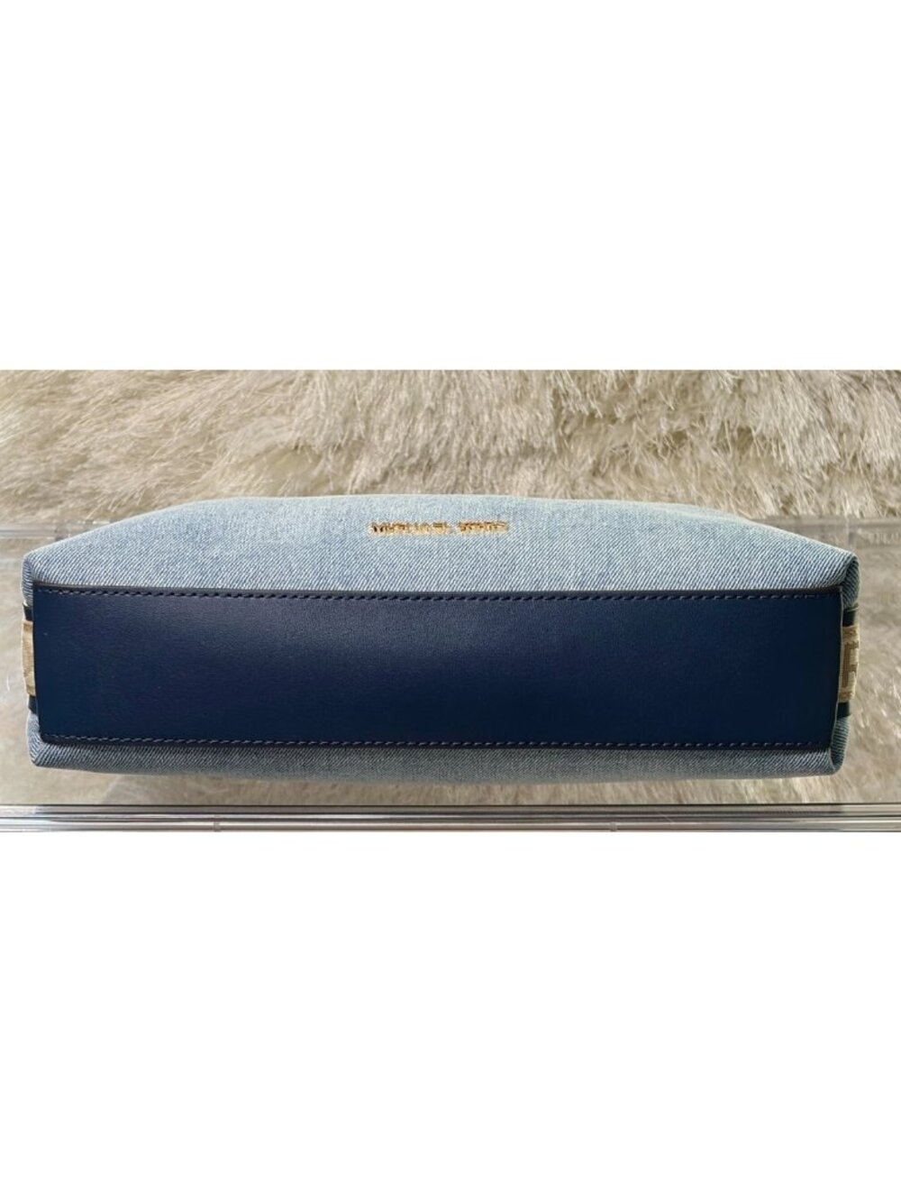 Michael Kors Maeve MD Pouchette in Demin & Leather (Brand New) - Picture 7 of 7